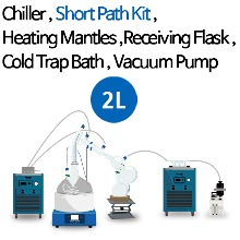 2L 숏패스 분별,증류장치(Short Path Kit Package With Cold Trap)